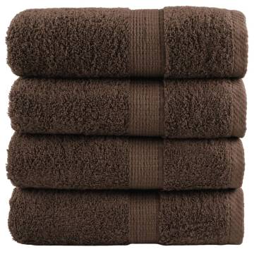 Premium Soap Towels SOLUND - 4pcs Brown 30x30cm 600gsm