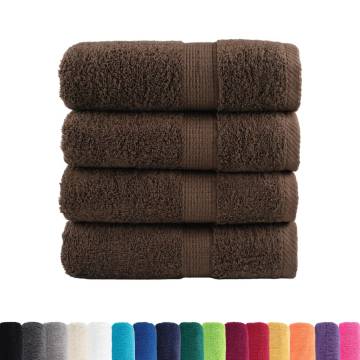 Premium Soap Towels SOLUND - 4pcs Brown 30x30cm 600gsm