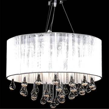 Gorgeous Chandelier with 85 Crystals - White Elegance