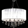 Gorgeous Chandelier with 85 Crystals - White Elegance