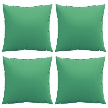 Sofa Cushions 4 pcs Green 50x50 cm Fabric - Hipomarket