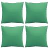 Sofa Cushions 4 pcs Green 50x50 cm Fabric - Hipomarket