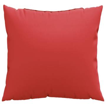 Red Sofa Cushions - 4 pcs 60x60 cm Fabric for Outdoor & Indoor