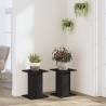 Stylish Black Plant Stands - 2 pcs 30x30x40 cm - Durable Design