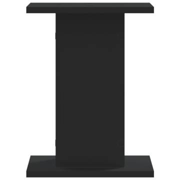 Stylish Black Plant Stands - 2 pcs 30x30x40 cm - Durable Design