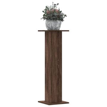 Brown Oak Plant Stands - 2 pcs, Durable & Stylish - Hipomarket