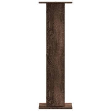 Brown Oak Plant Stands - 2 pcs, Durable & Stylish - Hipomarket