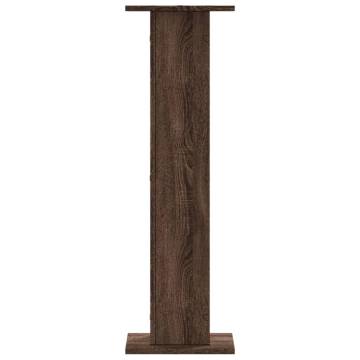 Brown Oak Plant Stands - 2 pcs, Durable & Stylish - Hipomarket