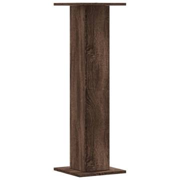 Brown Oak Plant Stands - 2 pcs, Durable & Stylish - Hipomarket