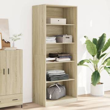 Sonoma Oak Wardrobe 80x50x200 cm - Stylish & Compact Design