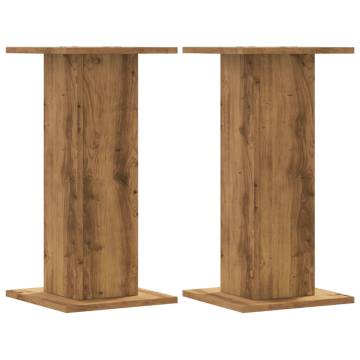 Artisian Oak Speaker Stands - 2 pcs, 60 cm High | HipoMarket