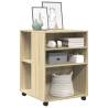 Side Table with Wheels - Sonoma Oak | Stylish & Practical