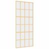 Sliding Door Gold 90x205 cm - Clear ESG Glass & Aluminium