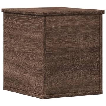 Brown Oak Storage Box 30x35 cm - Stylish & Functional