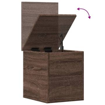 Brown Oak Storage Box 30x35 cm - Stylish & Functional