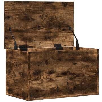 Storage Box Smoked Oak - Stylish & Functional | HipoMarket