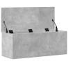 Concrete Grey Storage Box 90x35x35 cm - Stylish & Functional