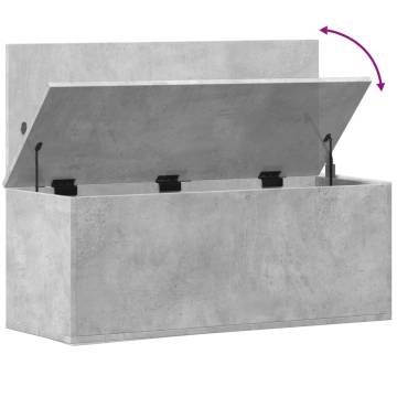 Concrete Grey Storage Box 90x35x35 cm - Stylish & Functional