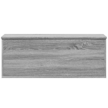 Storage Box Grey Sonoma 90x35x35 cm | Durable Engineered Wood