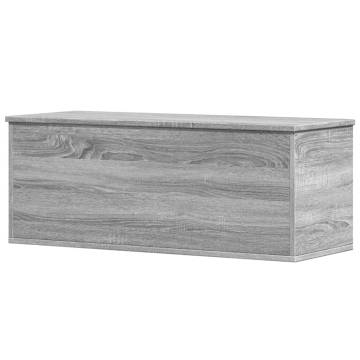 Storage Box Grey Sonoma 90x35x35 cm | Durable Engineered Wood