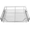 Pull-Out Wire Baskets 2 pcs Silver 600 mm - Hipomarket