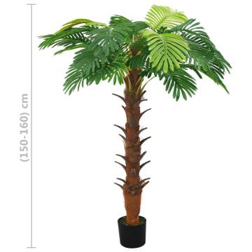 Lifelike Artificial Cycas Palm Tree - 160 cm Green