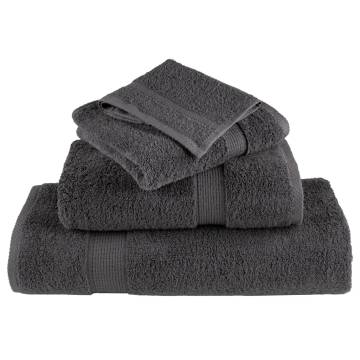 Premium Guest Towels SOLUND 2pcs Anthracite 30x50cm 600gsm