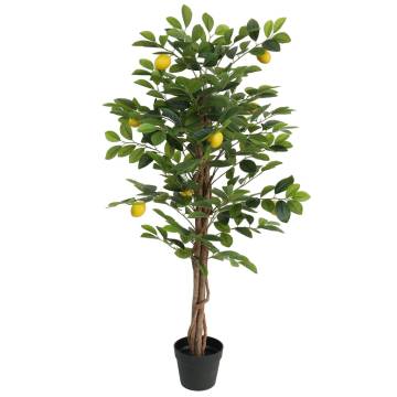 Artificial Lemon Tree - 120 cm Green with 3 Trunks | Hipo Market