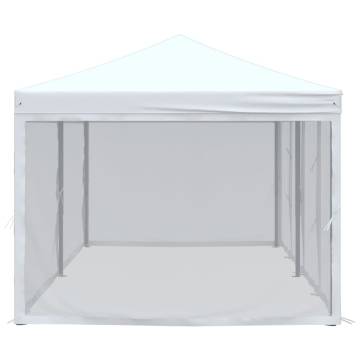 Folding Party Tent with Sidewalls White 3x6m - HipoMarket UK