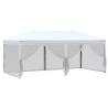 Folding Party Tent with Sidewalls White 3x6m - HipoMarket UK