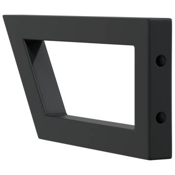 Stylish Black Steel Shelf Brackets for Washbasin | 2 Pcs