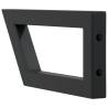 Stylish Black Steel Shelf Brackets for Washbasin | 2 Pcs