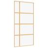 Sliding Door Gold 102.5x205 cm - Clear ESG Glass & Aluminium