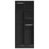 Stylish Black Wardrobe 80x50x200 cm - Durable Engineered Wood