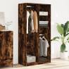 Stylish Smoked Oak Wardrobe - 100x50x200 cm | Hipo Market