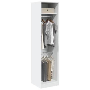 Stylish White Wardrobe - 50x50x200 cm | Hipomarket