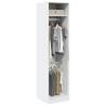  Wardrobe White 50x50x200 cm Engineered Wood Colour white Size 50 x 50 x 200 cm Quantity in Package 1 Amount 1 shelf 