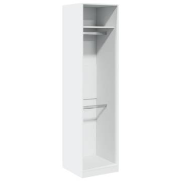 Stylish White Wardrobe - 50x50x200 cm | Hipomarket