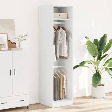 Stylish White Wardrobe - 50x50x200 cm | Hipomarket