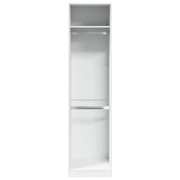 Stylish White Wardrobe - 50x50x200 cm | Hipomarket