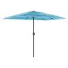 Garden Parasol with Steel Pole Blue 300x200 cm - Hipomarket