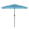 Garden Parasol with Steel Pole Blue 300x200 cm - Hipomarket