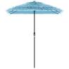 Garden Parasol with Steel Pole Blue 300x200 cm - Hipomarket