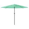 Garden Parasol with Steel Pole - Green 324x324 cm