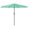 Garden Parasol with Steel Pole - Green 324x324 cm