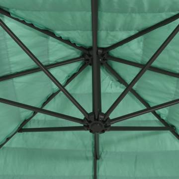 Garden Parasol with Steel Pole - Green 324x324 cm