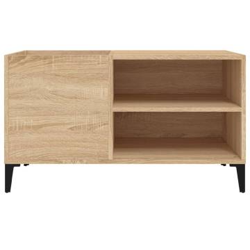 Record Cabinet Sonoma Oak - Stylish Vinyl Storage 84.5x38x48 cm