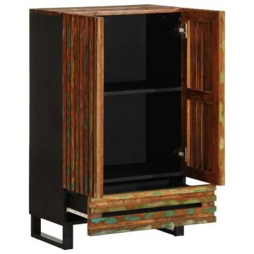 Highboard 60x34x100 cm Solid Wood Acacia - Industrial Style