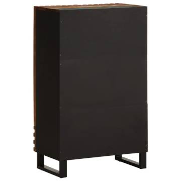 Highboard 60x34x100 cm Solid Wood Acacia - Industrial Style