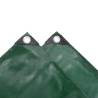 Heavy-Duty Green Tarpaulin 4x4 m - 650 g/m² | HiPo Market